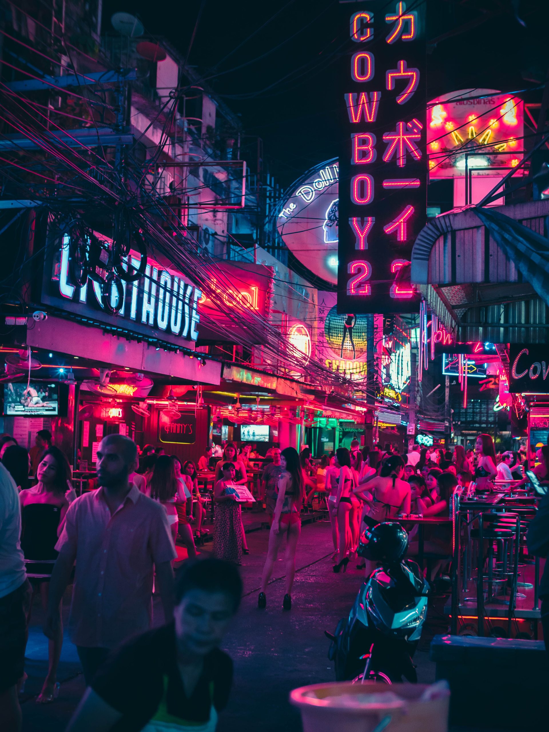 Nightlife on the Bui Vien walking street in Ho Chi Minh City