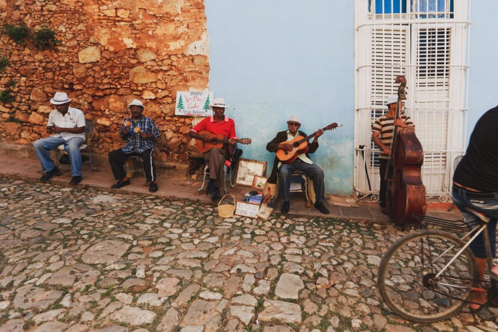Street in Havana, Cuba with classic cars
