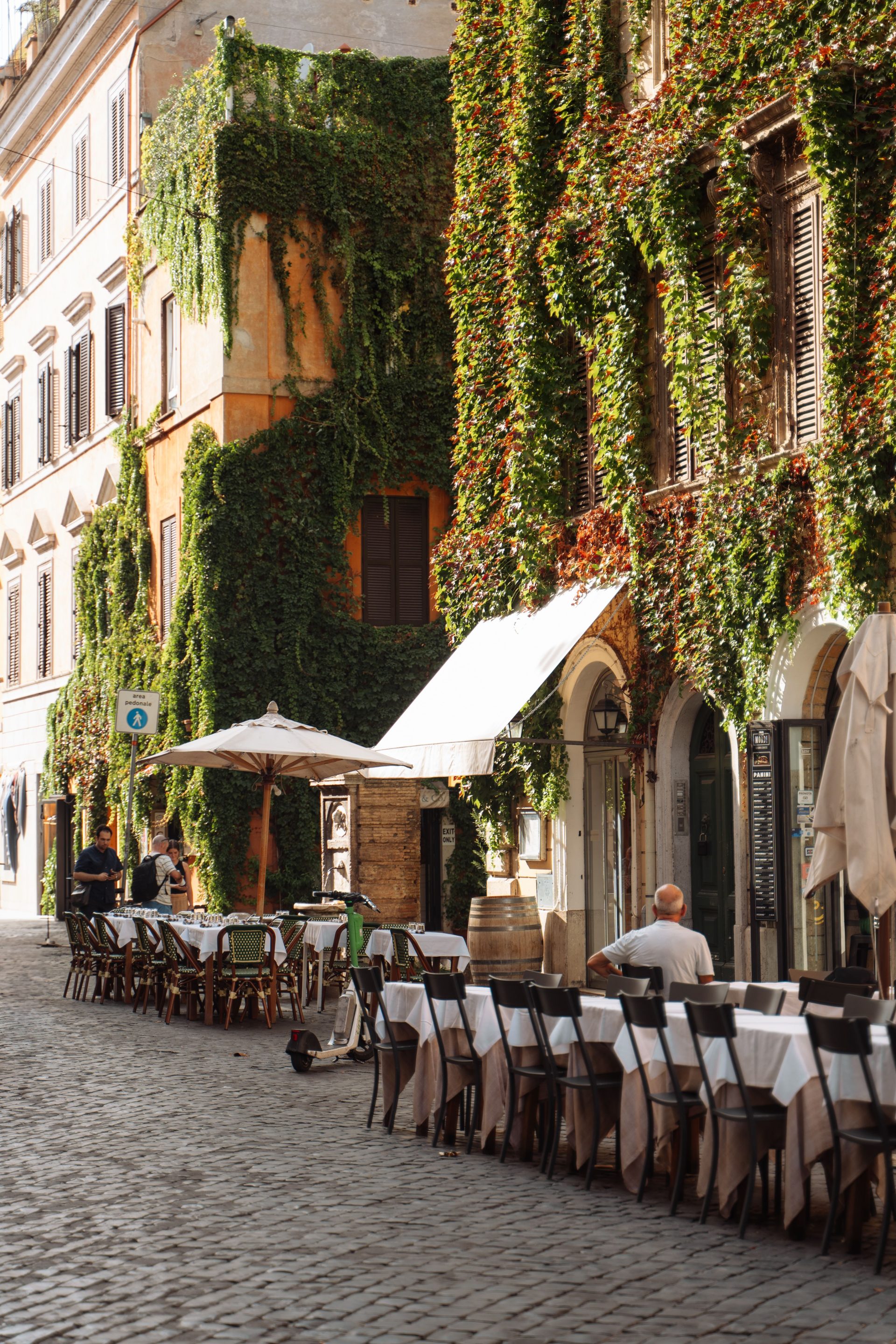 Fresh pasta and Italian ingredients that represent classic Roman cooking
