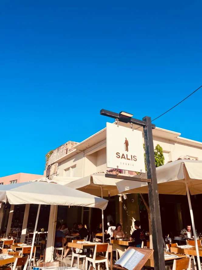 Octopus carpaccio at Salis, Chania harbor