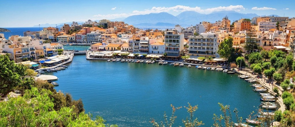 Coastal town in eastern Crete near Agios Nikolaos