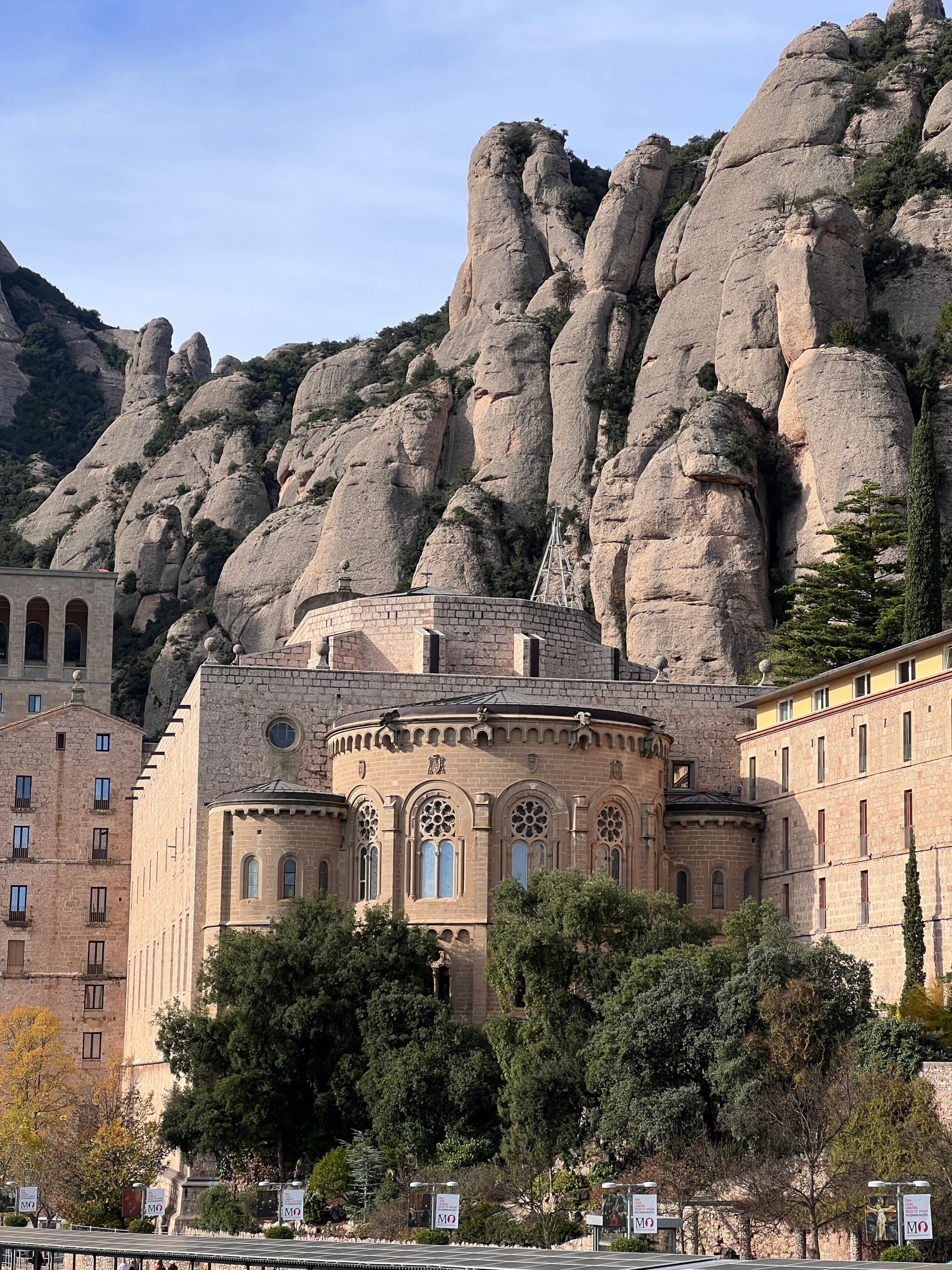 A view over the valley from a trail above Montserrat