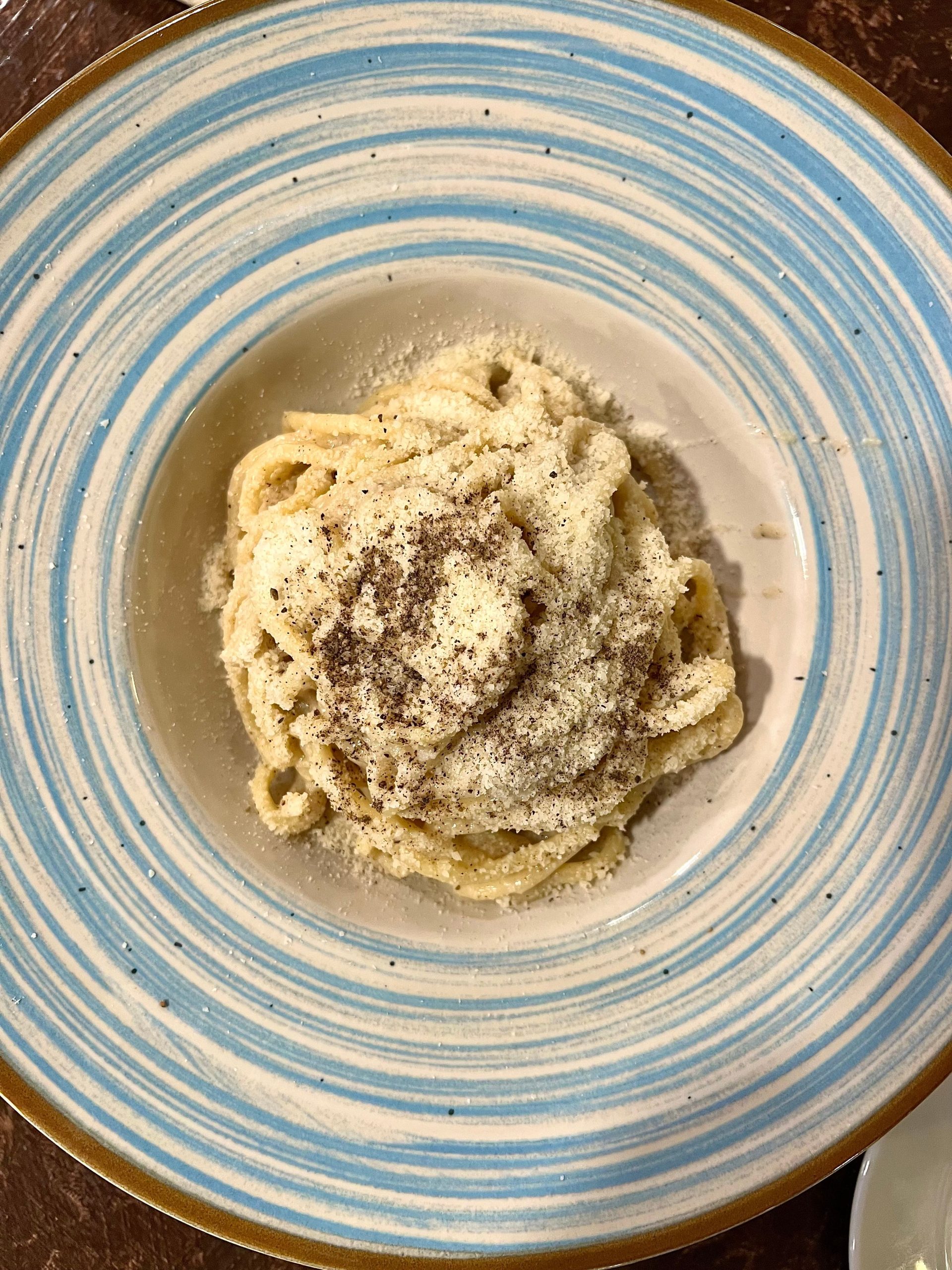 Spaghetti alla gricia with guanciale and pecorino