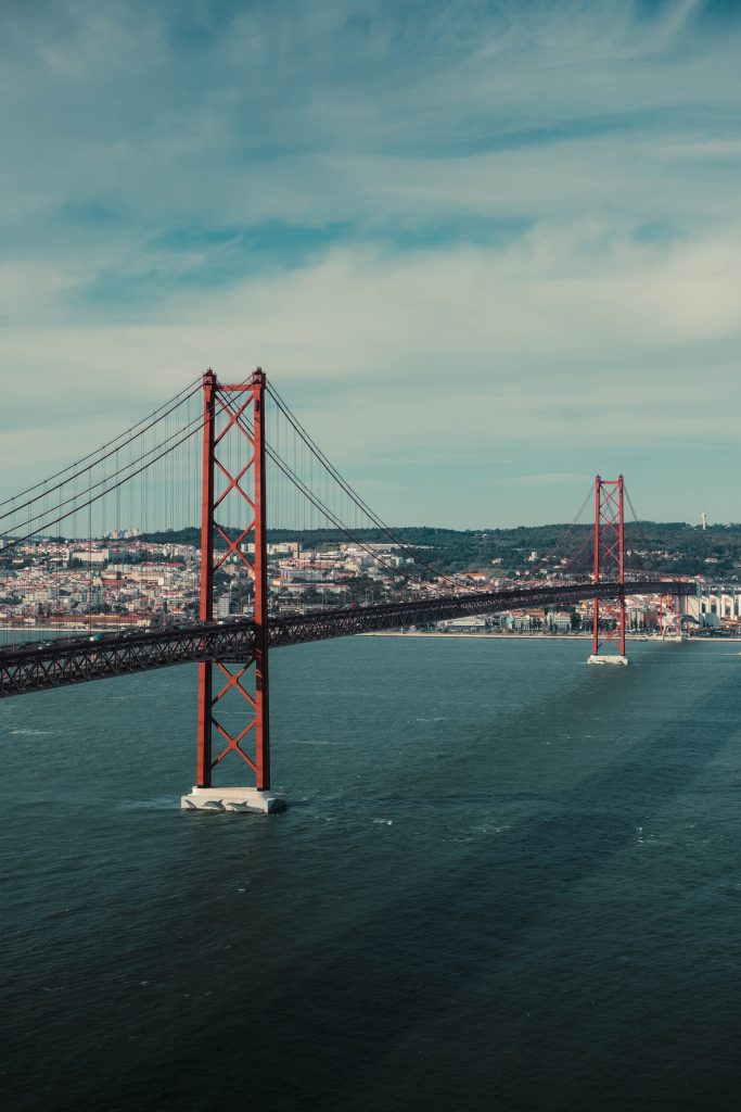 The 25 de Abril bridge spanning the Tagus