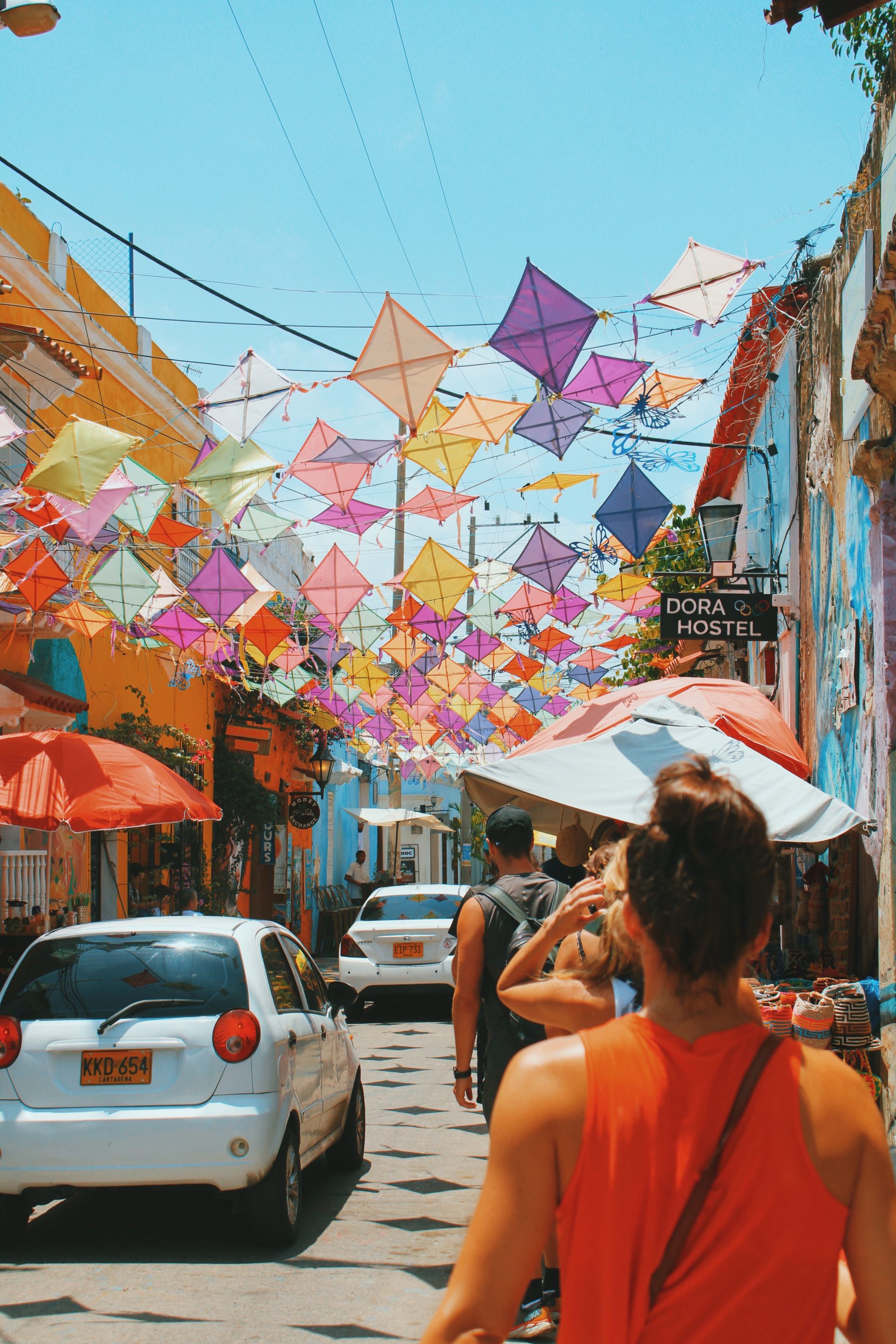 Street art covering a wall in the Getsemani neighbourhood of Cartagena