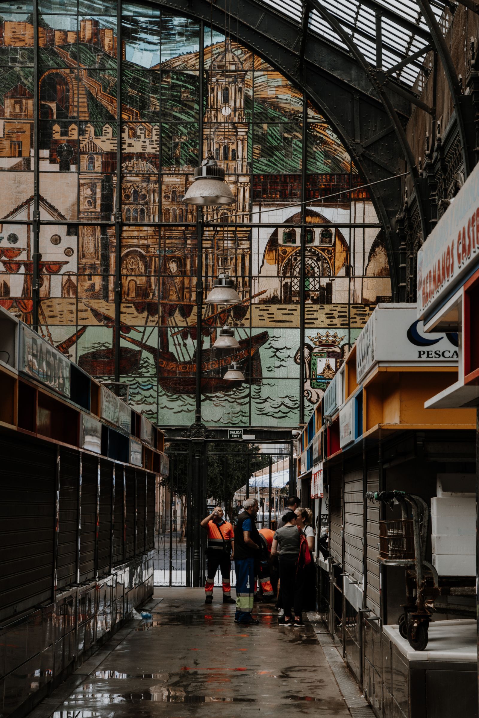 The iron and stained-glass architecture of Mercado de Atarazanas in Malaga