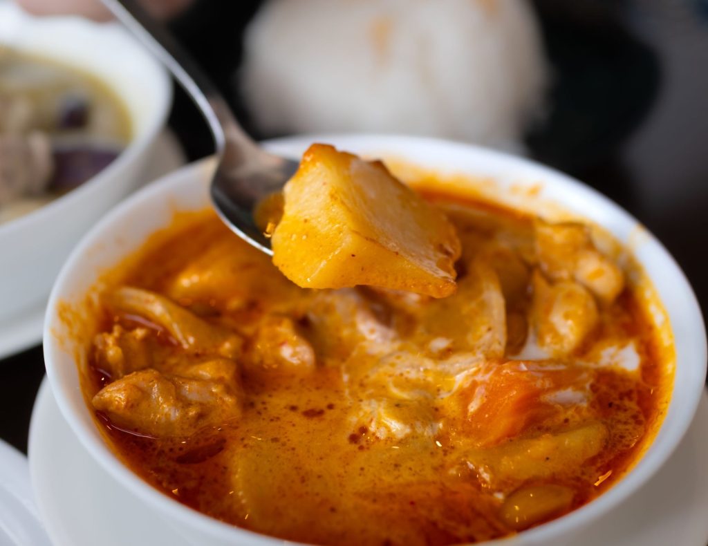 Siem Reap food guide: Khmer coconut curry served with rice