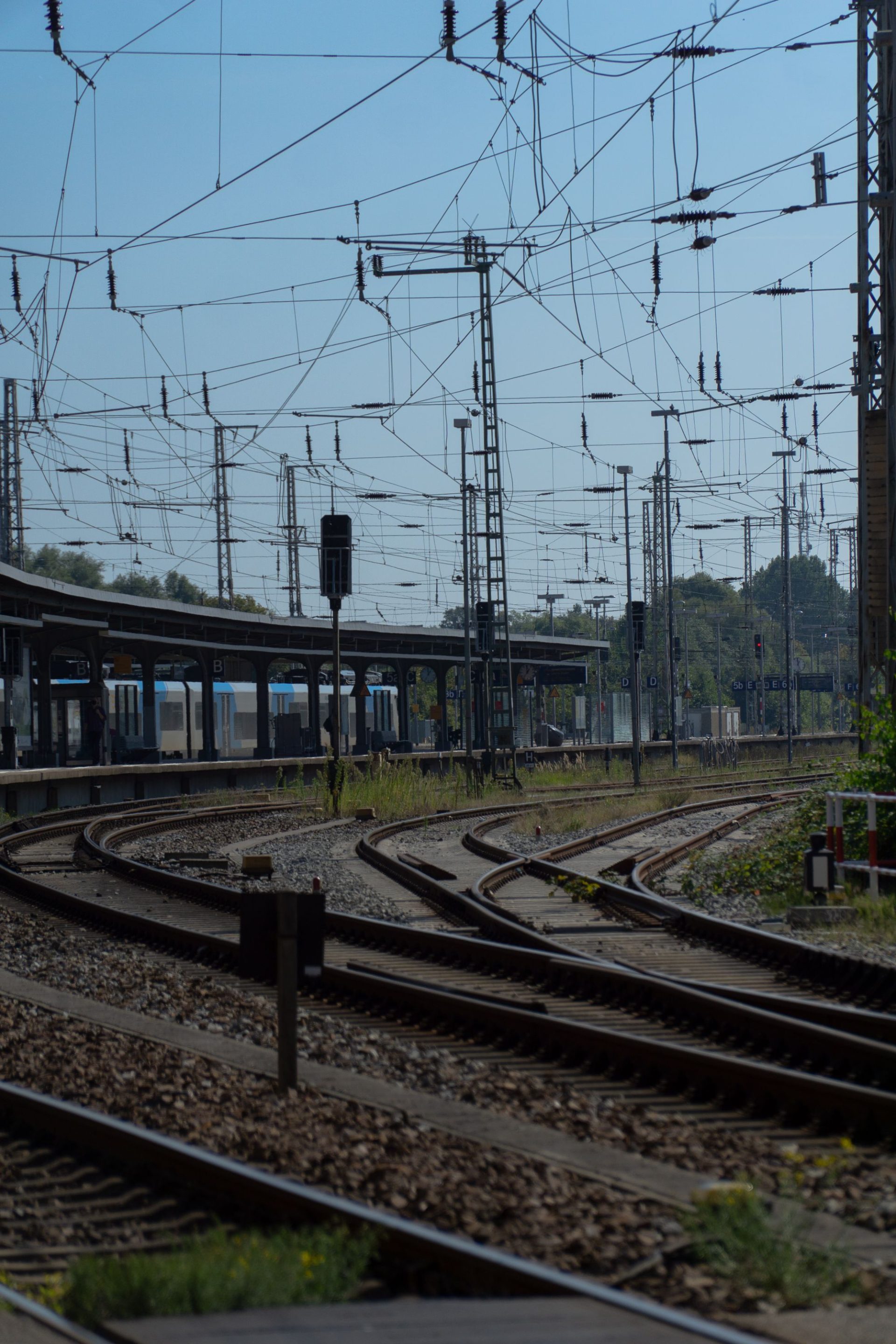 Railway tracks, the cheapest long leg of most trips